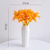 Lírio Shumen flor artificial flor artificial flor de seda buquê de flores secas pacote arranjo de flores para sala de estar decoração decoração de alto nível
