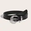 Cinturón Rojo Retro Diseño de Nicho Estilo Commuter para Mujer Accesorios para Mujer Decoración con Falda Jeans Cinturón