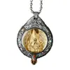 Colgante de plata tailandesa con mosaico de mamut y marfil del zodiaco Benmingfo Jiugong Bagua para hombres y mujeres, regalos de alta gama.