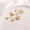 Colgantes de Collares al por Mayor, Cobre Fundido Chapado en Oro de 14K que Conserva el Color, Colgante de Moneda con Cabeza de Reina, Joyería para Collares DIY, Colgantes Pequeños