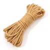 Corda de Poliéster-Algodão Monocromática 4mm Corda Trançada Artesanato DIY para Joias Pingente de Corda de Algodão Artesanato de Tecelagem Chaveiro 48 Cores