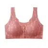 Ropa interior para mujer de mediana edad y ancianos, sujetador sin costuras con broche frontal, chaleco, talla grande, sujetador inalámbrico, popular en TikTok