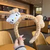 Nueva Diadema de Panda de Alta Gama para Niños y Adultos, Diadema de Muñeco de Peluche para Niñas, Pinza para el Cabello para Lavarse la Cara, Venta al por Mayor