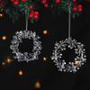 2025 Nuevos Accesorios para Árbol de Navidad Copo de Nieve Acrílico Altamente Transparente Innovadores Adornos Colgantes para las Fiestas Suministros de Navidad
