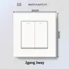 Panel de interruptor de luz de plástico blanco estilo británico de Hong Kong y Macao, enchufe de 13A con carga USB y carga rápida tipo C, panel de interruptor de luz estándar UK/US