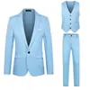 Comercio exterior transfronterizo al por mayor traje de hombre pantalones chaleco traje de tres piezas para hombre de negocios y ocio traje de boda