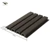 Panel de Pared Rejilla de Madera-Plástico Coextruido Exterior Imitación Madera Tablero Gran Muralla Impermeable Protección Solar Soporte Personalización