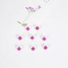 Narcisos de 12 mm cuentas de flor de cerezo productos semiacabados joyería accesorios DIY collar aretes pulsera flor de durazno flor seca flor real
