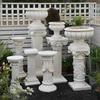 Adornos de Columna Romana Europea Casa Jardín Patio Boda Decoración Balcón Retro Maceta Exterior Base para Maceta