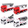 Juguete de vehículo de ingeniería grande para niños Simulación de fuerza de retroceso Modelo de coche de bomberos Juguete Set de vehículo de saneamiento Venta al por mayor