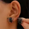 Pendientes largos de araña con pedrería transfronterizos de aleación pendientes personalizados punk diablo exagerados para chica popular para mujer