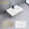 MEIKA 60CM Lavatório de Gabinete Retangular Esmaltado Anti-Manchas para Banheiro Pedido em Atacado A6040