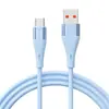Cable de Datos de Silicona Líquida Cómodo 6A Carga Súper Rápida Adecuado para Cable de Carga de Teléfono Móvil Apple Huawei Android 100W