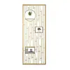 Pantalla de Acero Inoxidable de Lujo Ligero, Partición de Sala de Estar Estilo Nuevo Chino, Celosía Floral Simple Calada para Bloquear el Recibidor, Celosía Decorativa