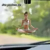 Pendente para Carro de Menina de Yoga Acrílica Plana Transfronteiriço Novo Pendente de Decoração para Casa