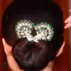 Presilha de Cabelo Vintage Pavão para Mulheres, Modelador de Coque para a Parte de Trás da Cabeça, Presilha Torcida para Penteados de Coque, Acessório de Cabelo para Pessoas Preguiçosas