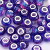 Pulseras de Venta Caliente Transfronterizas, Accesorios de Cuentas Facetadas de Cristal Coloridas con Agujero Grande, Accesorios para Joyería de Resina DIY al por Mayor