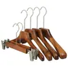 Percha para Ropa de Mujer Tienda de Ropa Percha de Madera para Ropa Venta al por Mayor Percha de Madera Antideslizante con Flocado para Niños Colgador de Ropa de Madera Sólida Estante para Pantalones Retro Almacenamiento de Madera Maciza