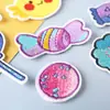 Atacado do Fabricante Patches Bordados Insígnias Bordadas em Computador Doces Fofos Pequenos Pirulitos Decoração de Roupas Patches