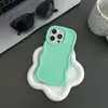 Funda de teléfono acolchada con patrón de olas grandes para Apple 15promax color sólido 14 simple 13 agujero grande 12 tendencia 11