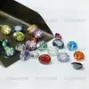 Anel de pedra moissanita colorida oval superfície pedra solta vermelho amarelo azul roxo azul rosa moissanita e-commerce ao vivo atacado