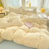 Algodão Nuvem Lavado Roupa de Cama Conjunto de Quatro Peças Maillard Dachshund Cachorro Roupa de Cama de Dormitório Estudantil Capa de Colcha Conjunto de Três Peças