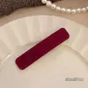 Pasador de Terciopelo con un Lujoso Toque Vintage, Pinza de Pelo Retro de Terciopelo con Lazo, Pequeño Accesorio para el Pelo Lateral Estilo Chanel