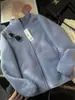 ¡Precio offline 499! Nueva chaqueta gruesa cálida de doble capa compuesta de forro polar imitación lana de cordero para pareja de otoño e invierno