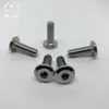 M6 * 12 Soquete Sextavado Interno Fio Niquelado Soquete Sextavado Parafuso de Móveis Cabeça Chata Chanfrada Soquete Sextavado Parafuso de Móveis