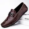 Zapatos de Hombre de Piel Genuina 2026 Nuevo Estilo Zapatos de Negocios Británicos Transpirables Suela Suave Zapatos Casuales Mocasines Slip-on Hombre