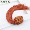Hilo de oro tejido a mano nudo plano pulsera de cordón accesorios para collar modificación de colgante ajuste hebilla de nudo plano
