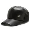 Chapéu de basebol para outono e inverno para homens de meia-idade e idosos, chapéu com pala à prova de vento, quente para o frio, chapéu de velho, chapéu de algodão para pai de meia-idade