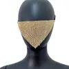 Máscara Europeia e Americana Transfronteiriça de Corrente Garra com Strass, Personalidade Mascarada com Franjas, Joia Facial de Halloween