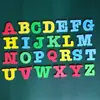 Ímã de letra minúscula magnética 26 letras maiúsculas em inglês adesivo digital para quadro branco adesivo de letra para educação infantil adesivo para geladeira à vista