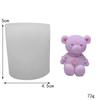 Vela de Oso Pequeño Estilo Coreano Decoración de Pastel Oso de Dibujos Animados Lindo Vela de Cumpleaños de Oso Pequeño Molde de Silicona para Decorar Repostería