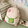 Bolsa de Verão 2025 Macia Fofa Desenho Animado Mochila Infantil Distintiva Criativa Divertida Coração de Menina Mochila Pequena