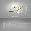 Luz de Teto para Cuidado com os Olhos Lâmpada de Teto Criativa em Anel Lâmpada Moderna de Luxo Bola de Vidro Sala de Estar Quarto Principal Iluminação LED de Ambiente