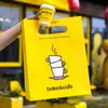 Portavasos de Papel para Té de Leche Portátil Taza Personalizada Desechable Embalaje para Llevar Café Logo de Taza Individual y Doble para Llevar Creativo