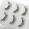 Mecanismo de Nuevo Producto Transfronterizo Pestañas Postizas Suaves Cruzadas Realistas Maquillaje Natural Pestañas Acrílicas Tres Pares Explosiones