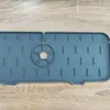 Alfombrilla de silicona para desagüe de grifo de cocina y baño, a prueba de salpicaduras, antideslizante, retentora de agua, alfombrilla de silicona para desagüe