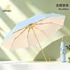 Paraguas Engrosado y Ampliado para Mujer, Elegante y Hermoso, Doble Uso para Sol y Lluvia, Protección Solar, Paraguas Plegable para el Sol, Venta al por Mayor, Transfronterizo, Paraguas Solar Personalizado