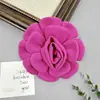 Tecido de Camélia Tridimensional para Roupas e Acessórios de Cabelo DIY, Costura à Mão Flores Artificiais Tecido Decorativo Patches e Materiais