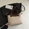 Bolsa Casual da Moda de Grande Capacidade Estilo Coreano 2025 Primavera Nova Versátil Ins Bolsa de Ombro Transversal Bolsa Tote Moderna
