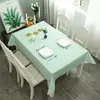 Mantel de estilo japonés para el hogar, antiescaldadura, impermeable, a prueba de aceite, lavable, de PVC, a cuadros, para mesa de centro, para dormitorio