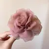 Pinza de Flor de Malla para Mujer 2025 Nuevo Elegante Pinza para el Cabello para la Parte Trasera de la Cabeza, Elegantes Accesorios Florales para el Cabello Estilo Vacaciones Tocado