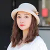 Sombrero de paja de verano para mujer, sombrero de sol con flores, sombrero de sol plegable de verano, sombrero de playa con protección solar, venta al por mayor coreana