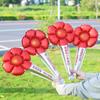 11.º Día Nacional Multioceánico Escuela Centro Comercial Actividades Regalos Estrella de cinco puntas en forma de corazón Globo de película de aluminio Día del Ejército