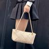 Bolsa de Couro Genuíno Tecido de Nicho, Nova Bolsa Feminina Transfronteiriça, Bolsa de Axila de Alto Nível, Bolsa Transversal de Ombro Casual Versátil