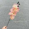 6 Cabeças de Orquídeas Borboleta, Orquídeas de Seda, Decoração de Quarto de Casamento, Acessórios de Cabelo, Flores Artificiais, Arranjos de Flores para Cerimônia, Arranjos de Flores para o Corredor