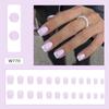 Nueva Uña de Arte de Uñas de Ballet Corta en Forma de T Pequeña Pura Querer Simple Pieza de Arte de Uñas Portátil para Chica Francesa Lote de Piezas de Uñas Removibles